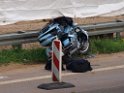 VU A 3 Rich Oberhausen Motorrad PKW Beifahrerin Motorrad verstorben P37